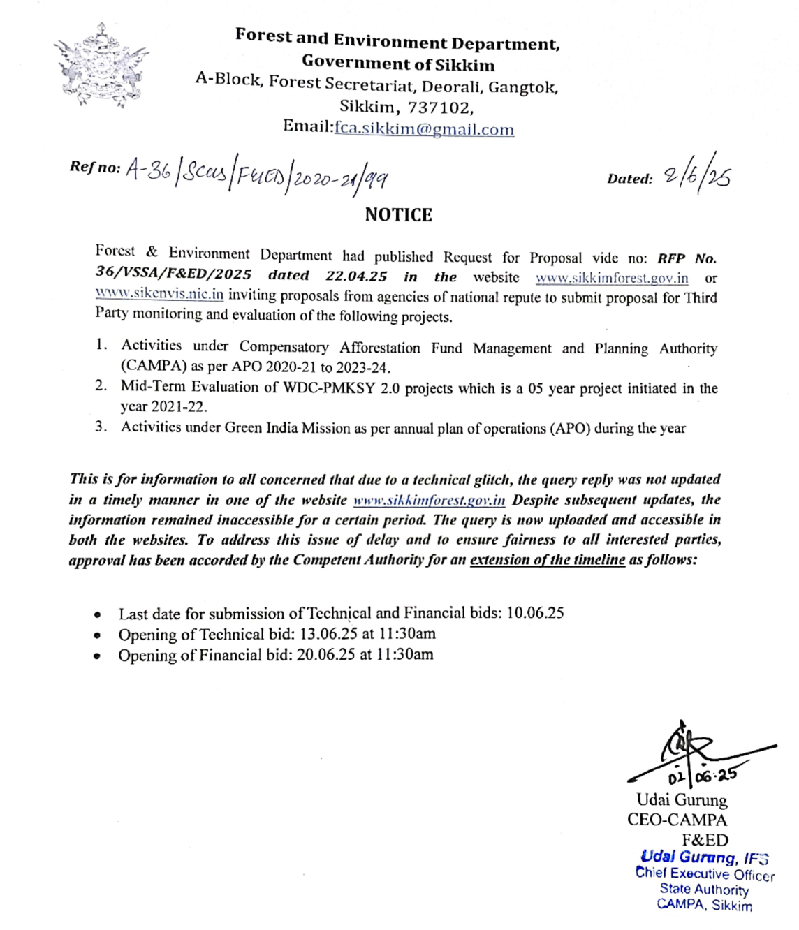 RFP Notice