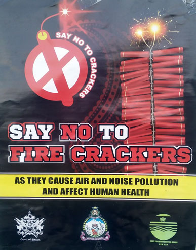 no to firecrackers